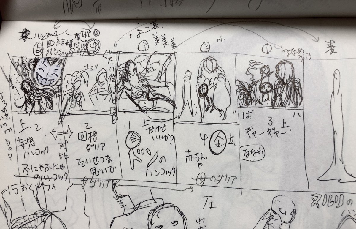 ワンピースマガジン vol.12
novel HEROINES 第5回
ハンコック編
挿絵ラフ②
どの場面を挿絵にするか
と
原作にいないキャラクターの見た目を考えてるところ
⚠️ネタバレあります⚠️