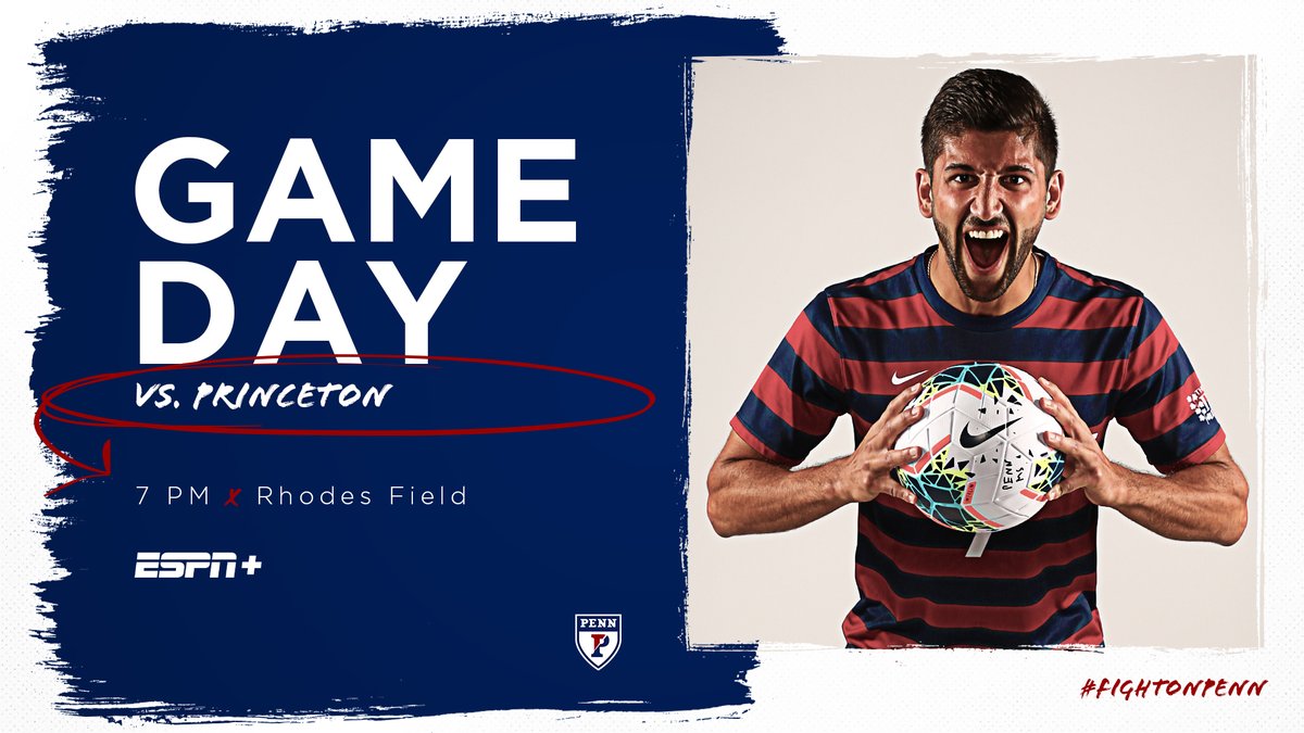 PennMSoccer's tweet image. 𝙎𝙀𝙉𝙄𝙊𝙍 𝙉𝙄𝙂𝙃𝙏

We host Princeton on Rhodes tonight at 7! Prior to the game, we'll honor our seven graduating guys!

👇Follow along👇

📍Philadelphia, Pa.
🕖7 PM
🎥es.pn/3mPYORF
🔢bit.ly/3mPk9uj

#FightOnPenn🔴🔵⚽