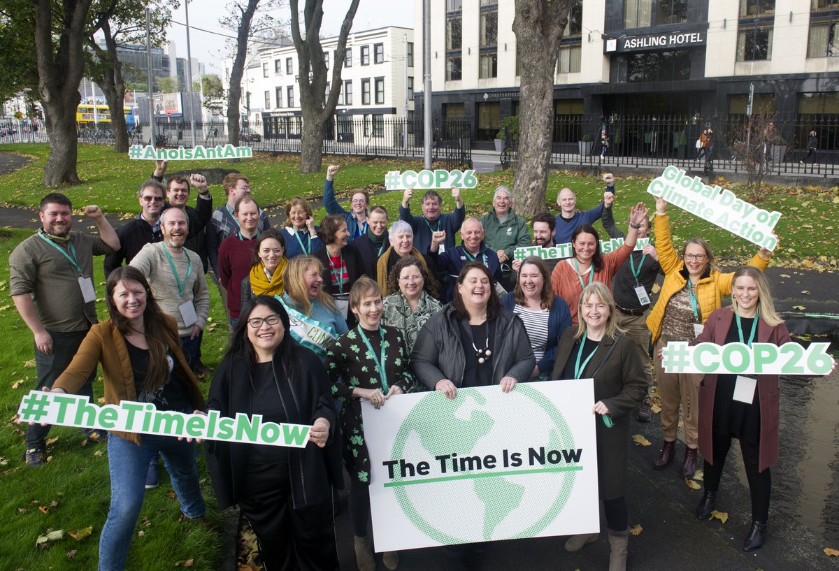 As people around the world take part in a #GlobalDayOfAction on #ClimateJustice, #TheTimeIsNow to think global, act local. Our Councillors and local area reps gathered today to mark this moment and share ideas on making sure every community is ready for the transition ahead. 🌍