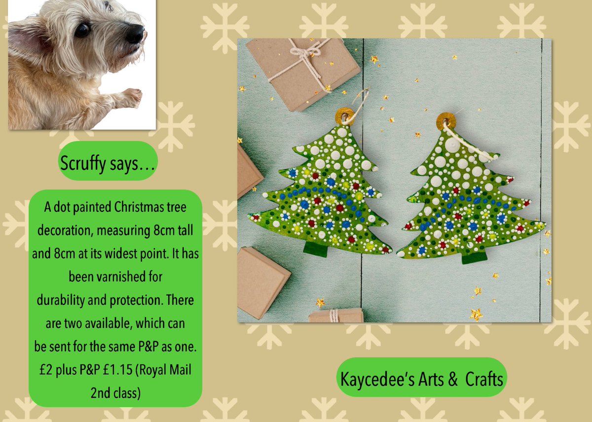 KaysArtsnCrafts's tweet photo. A little bit of Christmas
#dogs #petpages #Christmas #Christmasshopping #dogincontrol #decorations #handmade #SmallBusiness #crafts #arts #art #ForSale #zentangle #zentangleart #mandala #mandalaart #creative #artwork #dotpainting #htlmp https://t.co/DG0bxW7WFk