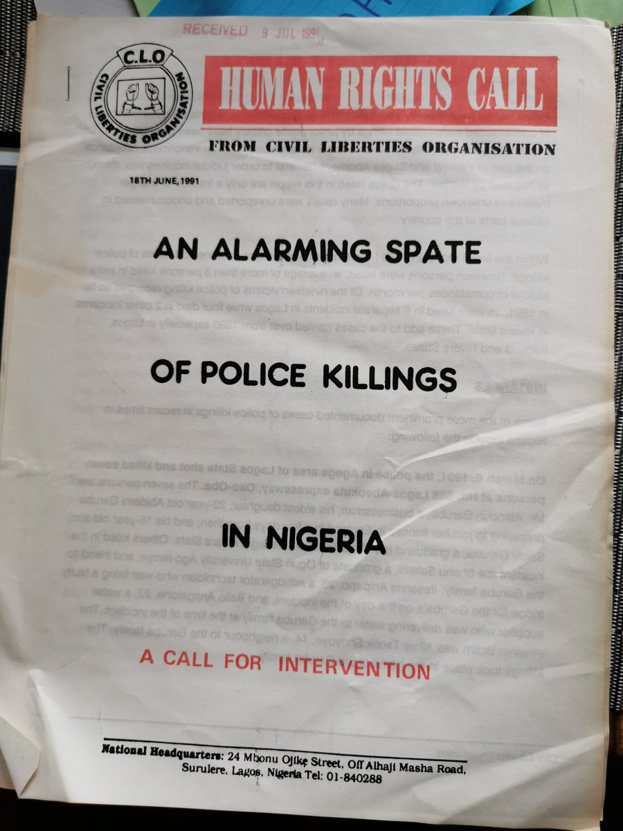 ChidiOdinkalu's tweet photo. In #Nigeria, 30 yrs b4 #EndSARS.... https://t.co/6FfC31j2Q5
