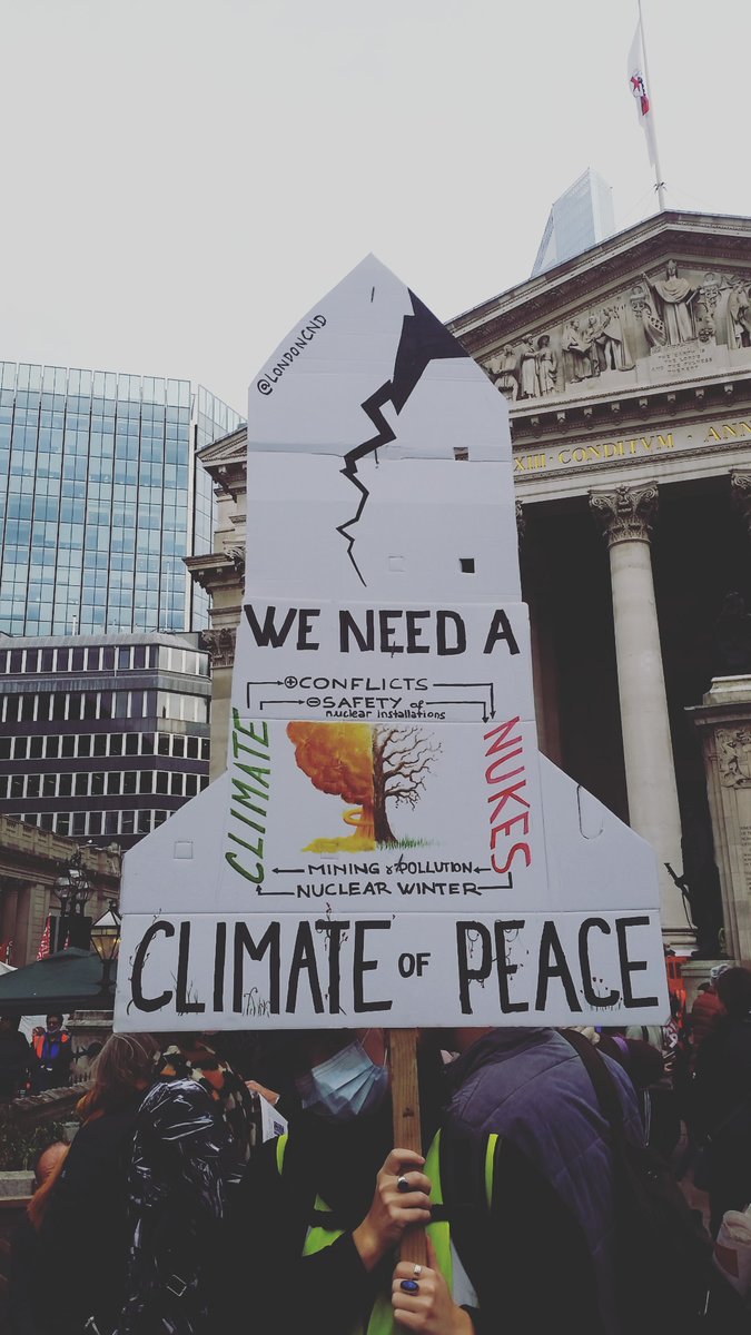 Because climate change and war both impact the most marginalised in society

Because climate change and war amplify each other

We need a #climateofpeace 

#COP26 @COP26_Coalition <a href="/CNDuk/">Campaign for Nuclear Disarmament</a> <a href="/STWuk/">Stop the War</a>