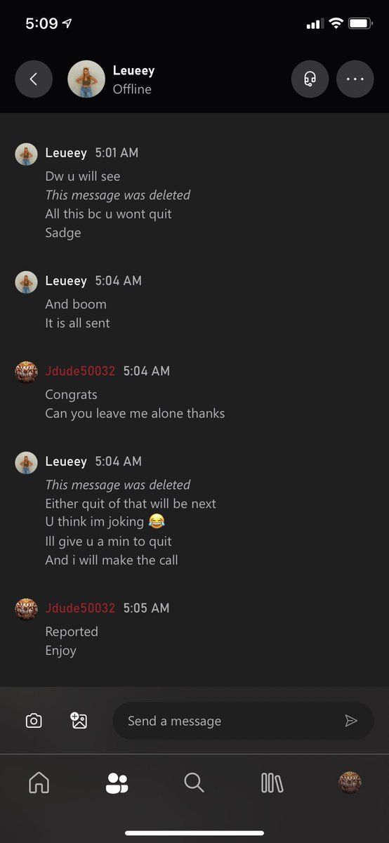 NoSleevesGaming's tweet photo. Ah we have hit the Doxxing phase of the #NHL22 freeze off era. 

If you enter into a game against @LeueeyEA make sure you turn your Xbox party settings to private. 

Brutal this kind of stuff goes on, be better. https://t.co/akQi5O9YWP