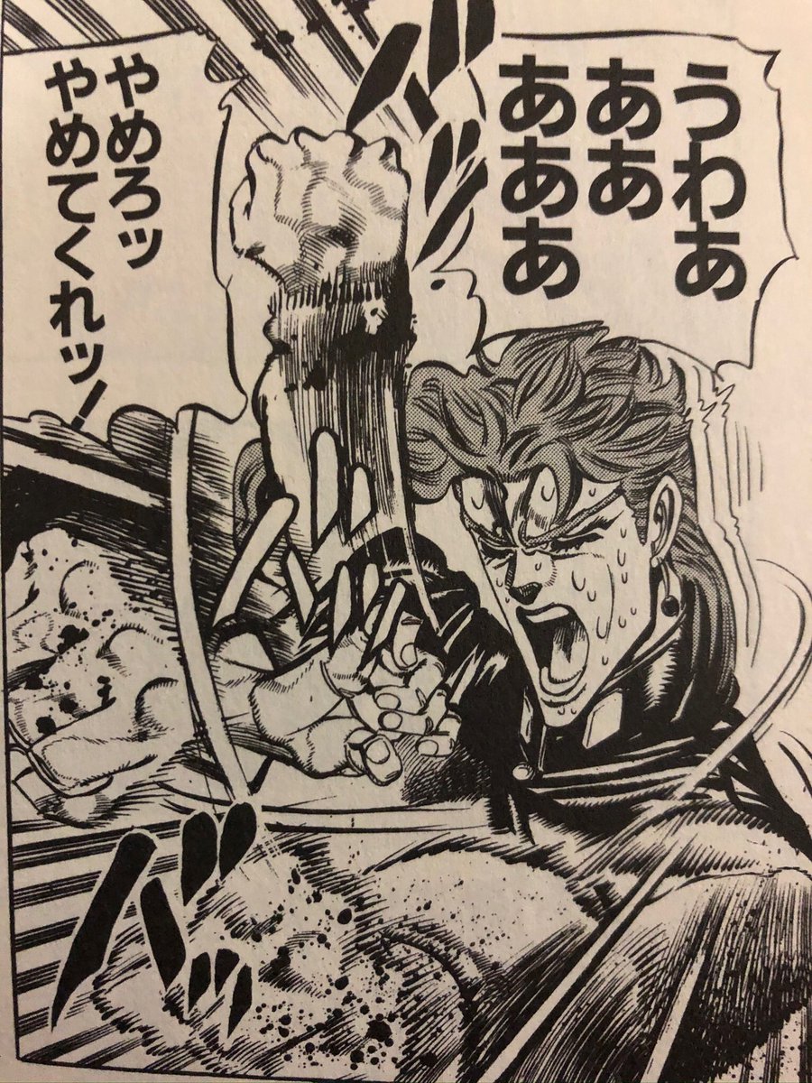 自分、ツイッター見てて虫画像がいきなり現れたら
だいたい花京院みたいな反応してる('ー`) 