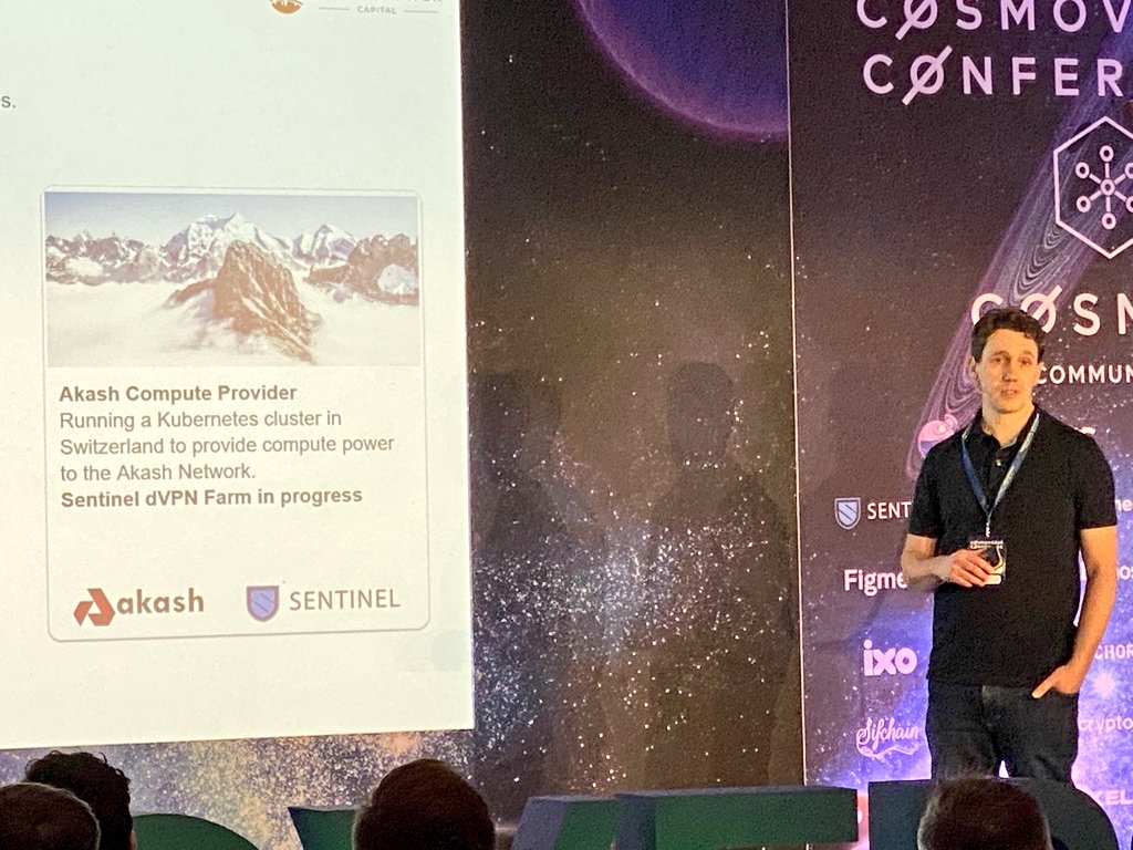 SentinelP2P's tweet photo. 1️⃣/ Bridgetower Capital (@BridgeTowerCap), a validator on the Sentinel network, have announced at #Cosmoverse they will be further supporting Sentinel by providing a #dVPN node farm based in Switzerland. https://t.co/5RiwaXf2AU