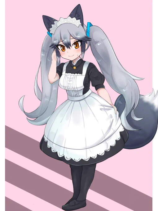 ツインテメイドなギンギツネ 