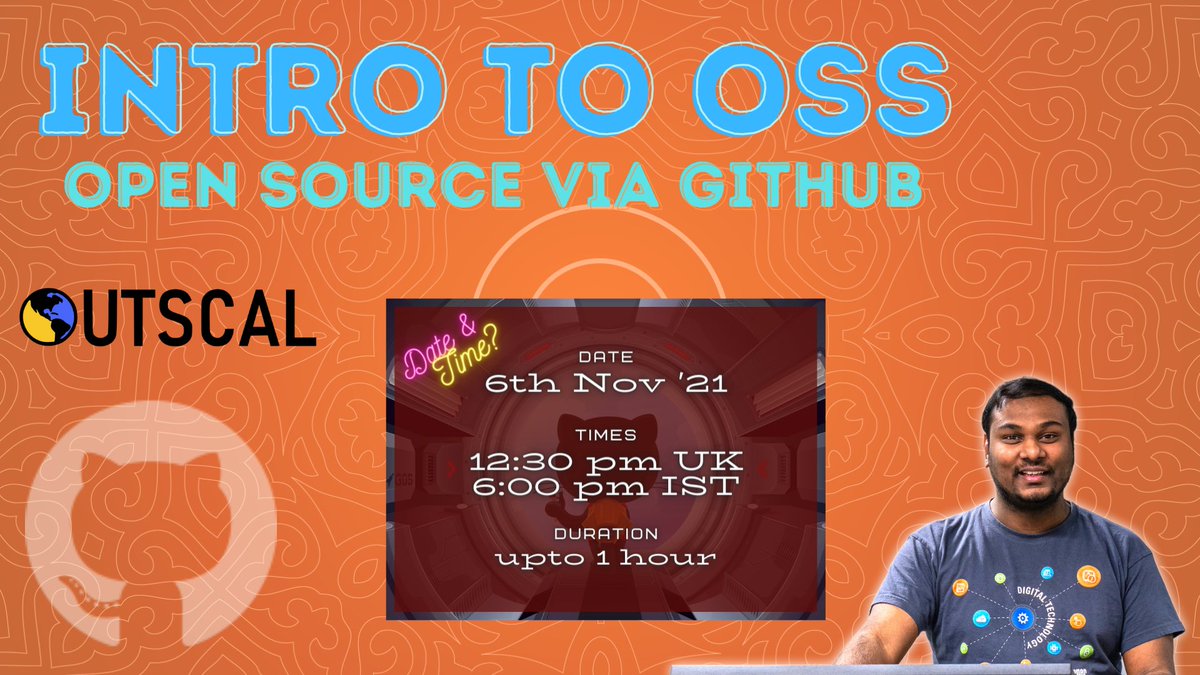 praveenscience's tweet photo. In 10 mins! ๐
We at #Outscal are hosting series of #Events and #Workshops for the upcoming days with the Industry professionals.
Join our #community and get the exciting benefits. ๐คฉ
#LiveStream: https://t.co/mhcyiCda24
#OpenSource #Git #GitHub #Webinar #Learning #Developers https://t.co/9dev7gMeiu