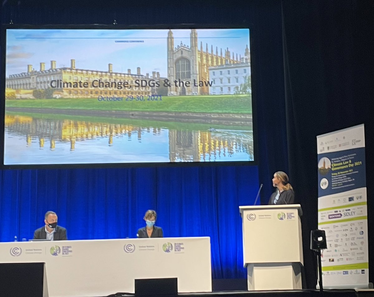 mwgehring's tweet photo. Brilliant LLM and MPhil student volunteers and researchers Sophie Linda Tejas and Tim presenting the results of @CLGInitiative Cambridge Conference and #CLGD2021 here this morning @COP26 #COP26 @UNFCCC
@intsustainlaw @cambridgelaw @CambridgeLandEc @UofGCILS @lawstrath https://t.co/bPBoLiboY4