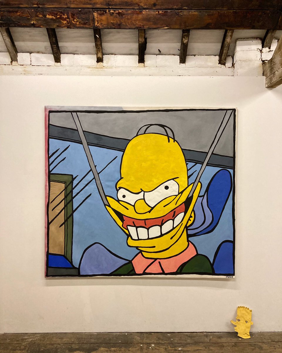 Thanks to everyone that came to The Sompsons at #cheapcheapgallery last night. Open today till 2pm and by appointment until 12th December 💛