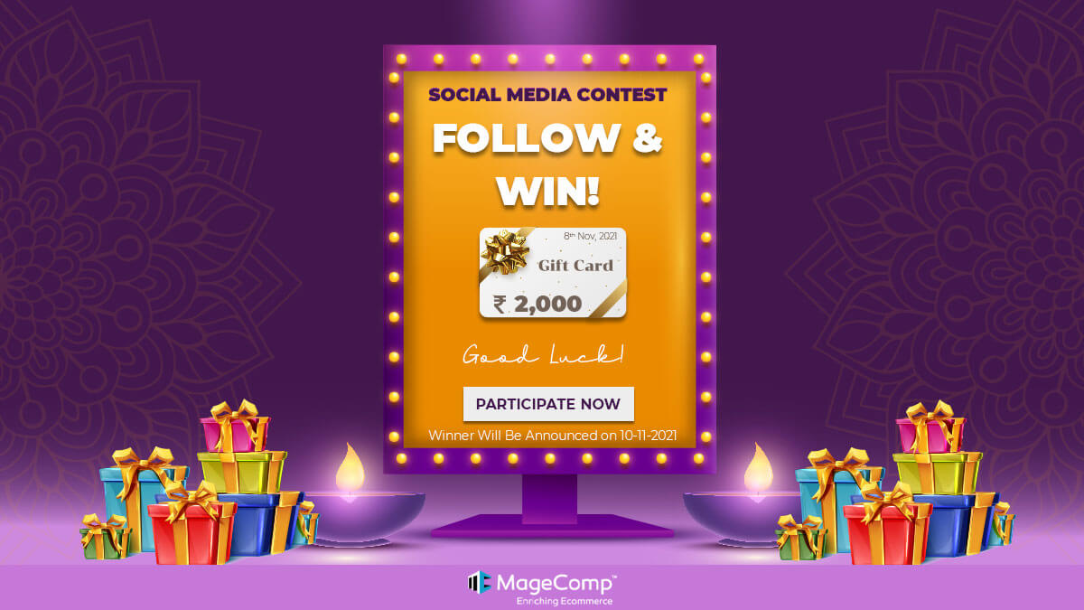 gauravjain02's tweet photo. #RT @theMageComp: 🎁 A Contest like no other 🎁
Follow and Win! 🏆
Refer and earn bonus points 🪙
Participate Now - https://t.co/RDb82x7Ujo
👉 Offer valid till 8th Nov
#DiwaliwithMageComp #MageCompBigDiwalisale #magentoextensionsale #magento #ecomme… https://t.co/adQmpzbFsv