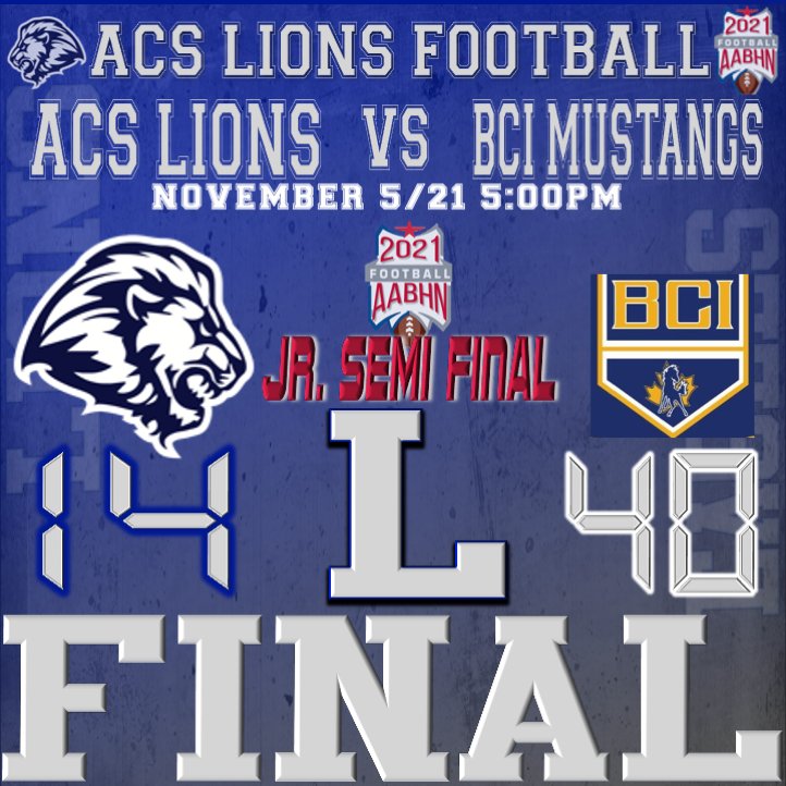 AcsBrantford's tweet photo. Tough end to the Junior Lions season last night...off season preparation starts now! 2022 here we come! #lionpride #acsfootball #lionsfootball #lionsforever #highschoolfootball #onhighschoolfb #brantfordfootball #playoffgame #lookingforwardtonextseason @assumptionlion @bhncdsb https://t.co/yFMqFdvedW