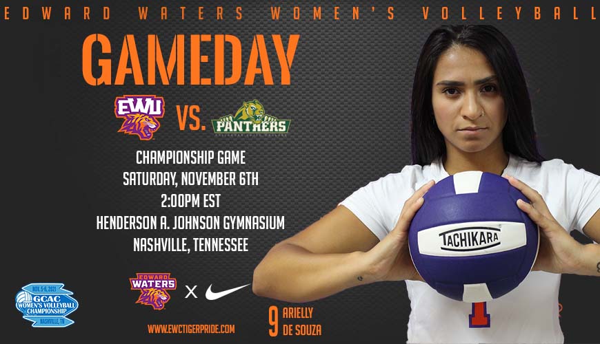 EWU_Athletics's tweet photo. Women's Volleyball Gameday Info:
2021 @GCACInfo Volleyball Championship Game
#EWUWVB 🆚 @PhilanderSports
⏰ 2:00pm EST
📍 Henderson A. Johnson Gymnasium | Nashville, Tennessee
📺 https://t.co/Wc98R08rWq
#RingChasingSZN!💍 #TigerPride!🐅🏐 https://t.co/eNklewvNaj