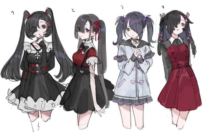 NEEDY GIRL OVERDOSEファンアート用の3面図です、おまけのなりそのないちゃんたちです。
『 #NEEDY_pic 』

たくさんのイラストお待ちしております。 https://t.co/cOOIeWHrXs 