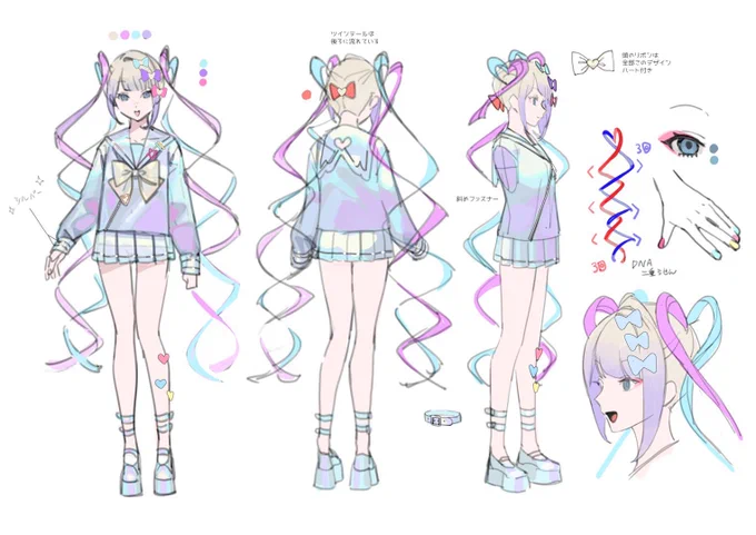 NEEDY GIRL OVERDOSEファンアート用の3面図です、おまけのなりそのないちゃんたちです。
『 #NEEDY_pic 』

たくさんのイラストお待ちしております。 https://t.co/cOOIeWHrXs 