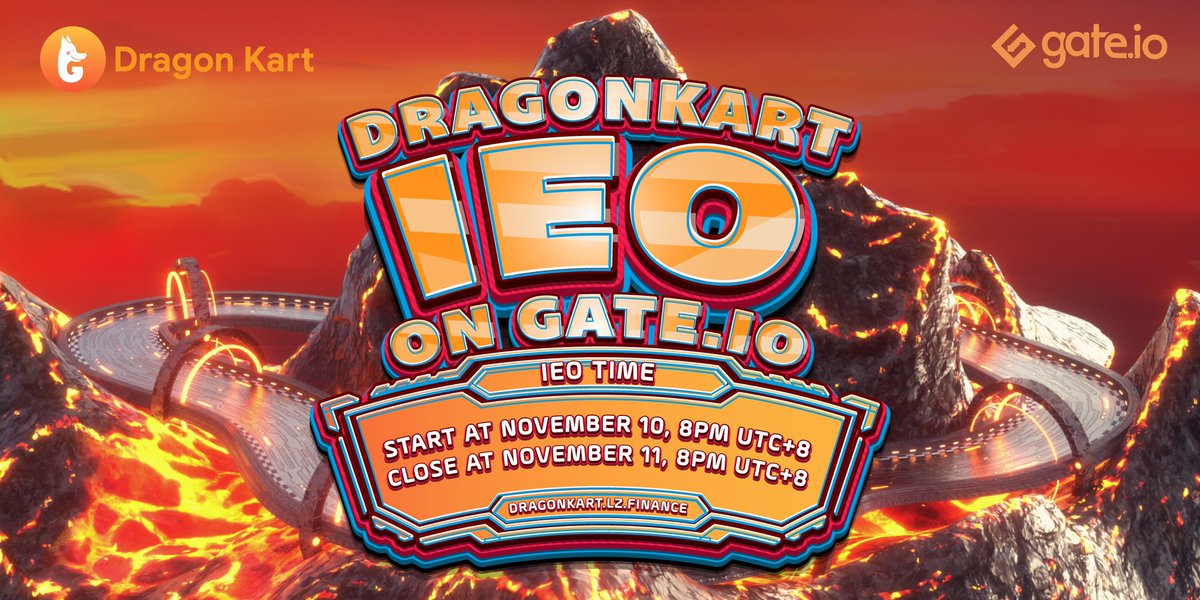 Kartboxio's tweet photo. 🔈 IMPORTANT ANNOUNCEMENT!

🌟 We are thrilled to announce that DragonKart will have IEO on @gate_io at 8PM UTC+8 on Nov 10, 2021 

More details: https://t.co/ME89ZXHggz https://t.co/oIX4rdwd2n