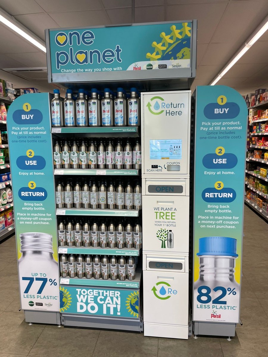 Trials with @unileverUKI underway enabling shoppers to reuse and refill quickly, easily &amp; conveniently - Persil; Simple; Radox &amp; Alberto Balsam in reusable stainless-steel bottles #Codsall #Wolverhampton #Huddersfield #Yorkshire <a href="/coopuk/">Co-op</a>
Read more here: co-operative.coop/media/news-rel…