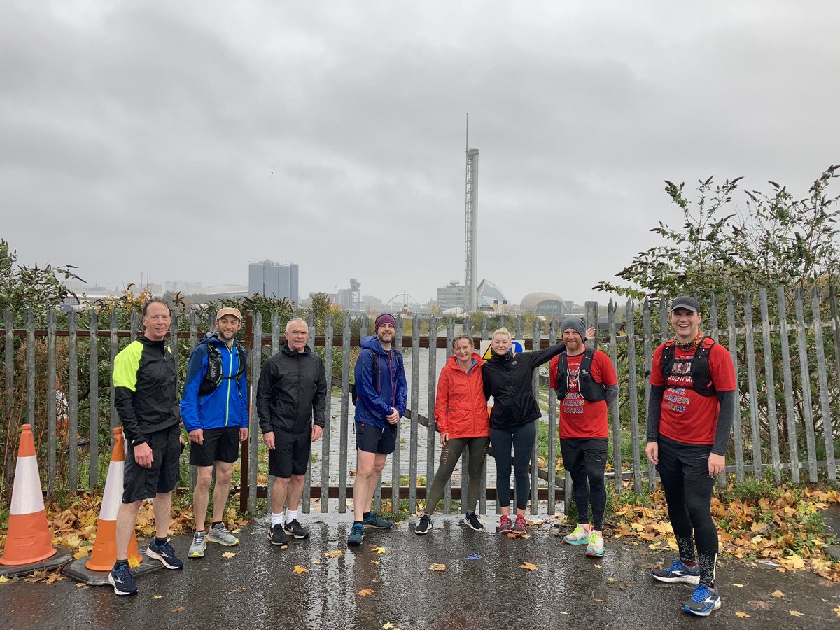Drew_Carr_'s tweet photo. A very wet and windy #COPruns this morning, following the predicted Clyde tidal line of 2100 🤿 thanks to @StillMovingCIC for showing us their #nonewworlds installation / #running #sustainable #architecture #glasgow #COP26 https://t.co/GadyoGCVMe