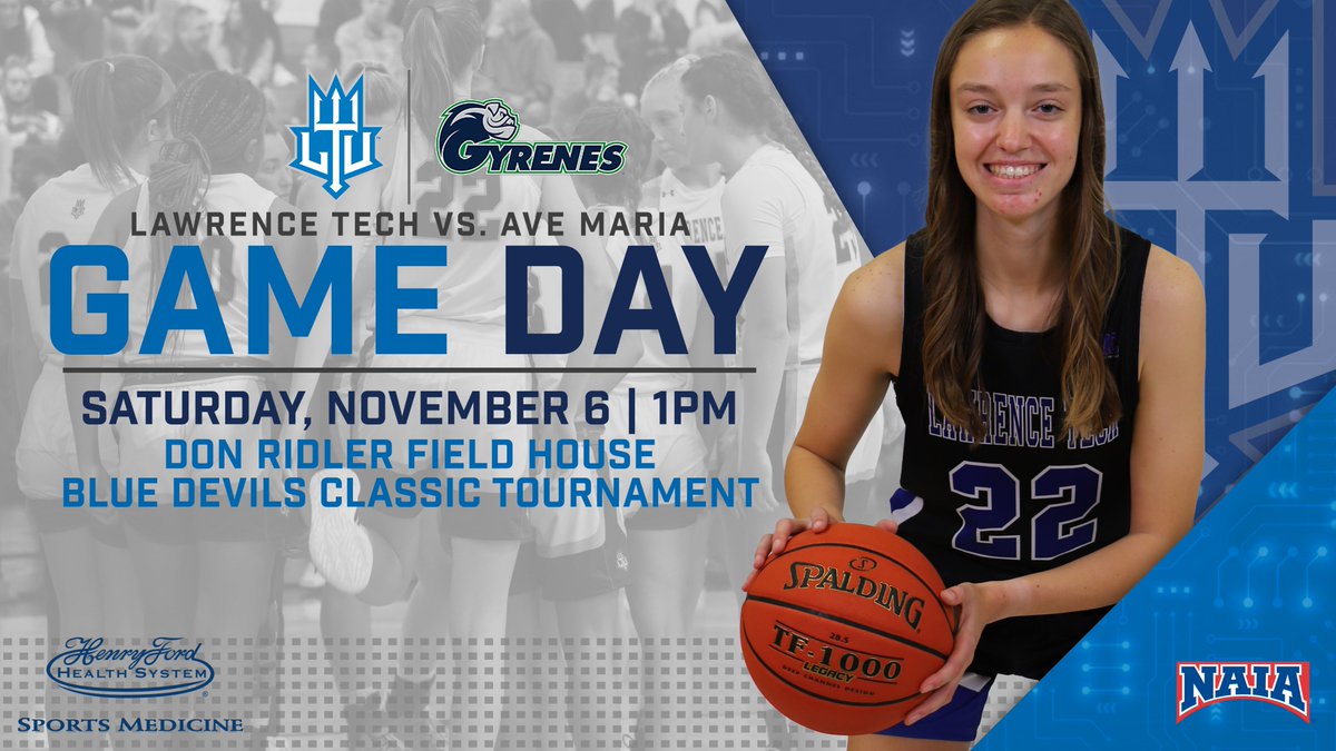 LTUAthletics's tweet photo. 🚨 GAME DAY! Blue Devils Classic Day 1
🏀 @LTUWBasketball vs @Gyrenes 
🗓️11/6 🕐1PM 📍Don Ridler Field House
🖥️ Watch live https://t.co/PafJOLr0zL https://t.co/29UUqCbLRy