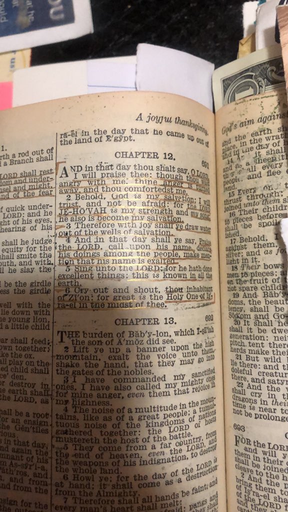 hell_brandon's tweet photo. Isaiah 12 https://t.co/HWll1WxVfc