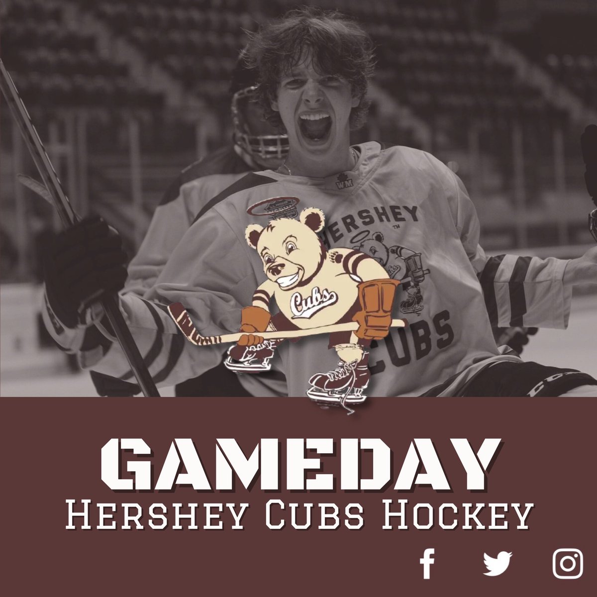 HersheyCubs's tweet photo. Hey Cubs fans! Tune into HockeyTV today to watch the Cubs take on the Jersey Hitmen at Ice Vault Arena! Puck drops at 2pm! #herhseycubs #upshl #dankshow #gameday https://t.co/MxN7ed1f3T