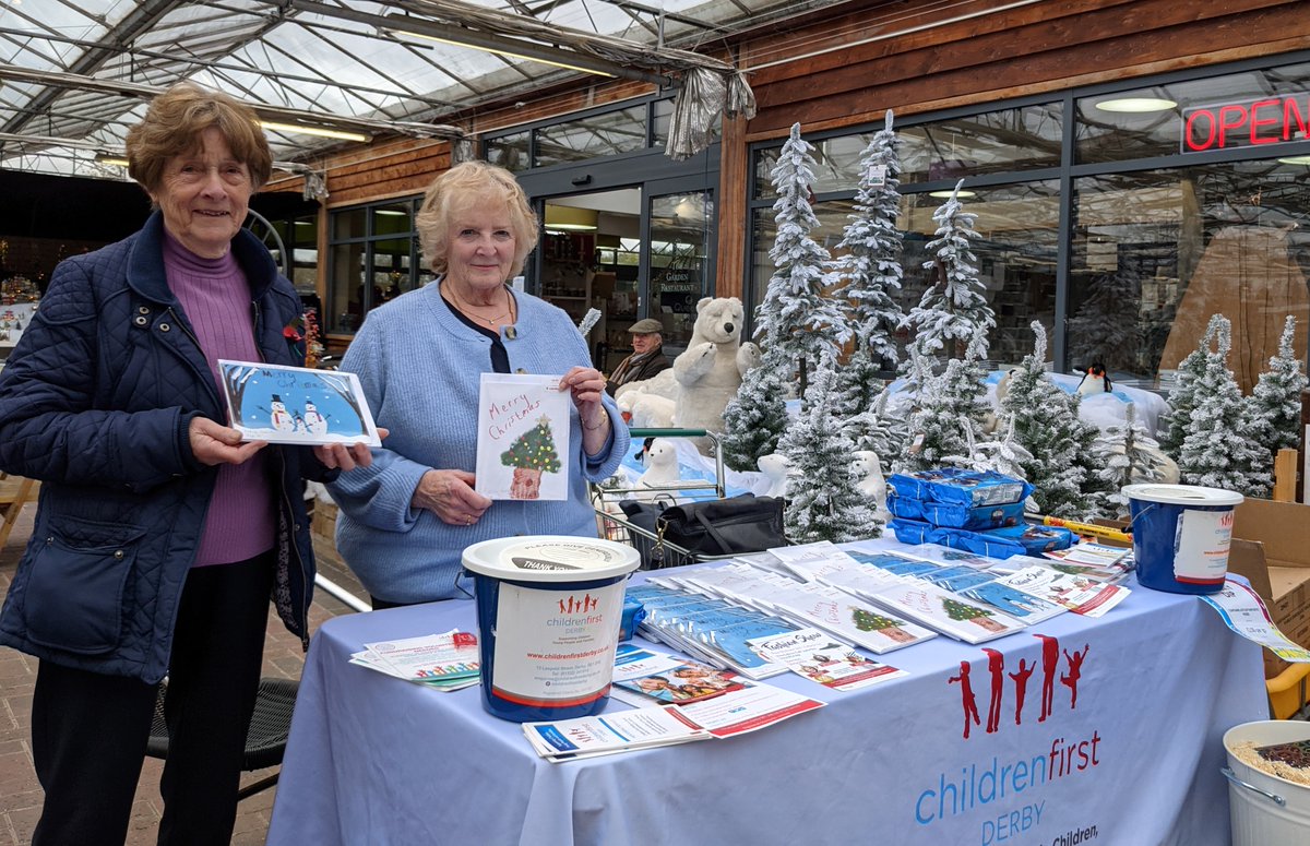 ChildrenFirstDerby (@chldnfirstderby) on Twitter photo 🎄We're getting into the festive spirit here at <a href="/Plants_Derby/">Swarkestone Nursery</a> where we're all set up for a day of raising awareness & funds - selling our fabulous Christmas cards, designed by local children, at £3 per pack. If you're in the area please pop in & see us, we're here till 4pm☃️🎄 🎄We're getting into the festive spirit here at <a href="/Plants_Derby/">Swarkestone Nursery</a> where we're all set up for a day of raising awareness & funds - selling our fabulous Christmas cards, designed by local children, at £3 per pack. If you're in the area please pop in & see us, we're here till 4pm☃️🎄