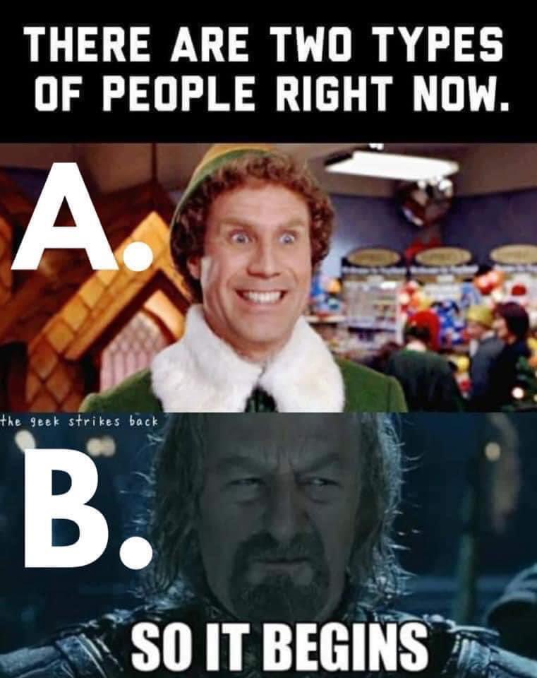 BlackLakesUK's tweet image. Are you #AorB ? 🖤

#HolidaysAreComing 
#Christmas2021 
#November2021 
#elf #LordOfTheRings 
#feastive #holidays2021 
#holidayseason