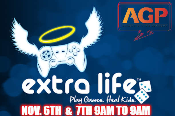AmandaGPresents's tweet photo. We are live on #Twitch with the #ExtraLife2021 24 hr LIVE Stream.

Come help us help sick children.

#AGP #ForTheKids https://t.co/Ik5Ex9oOmN