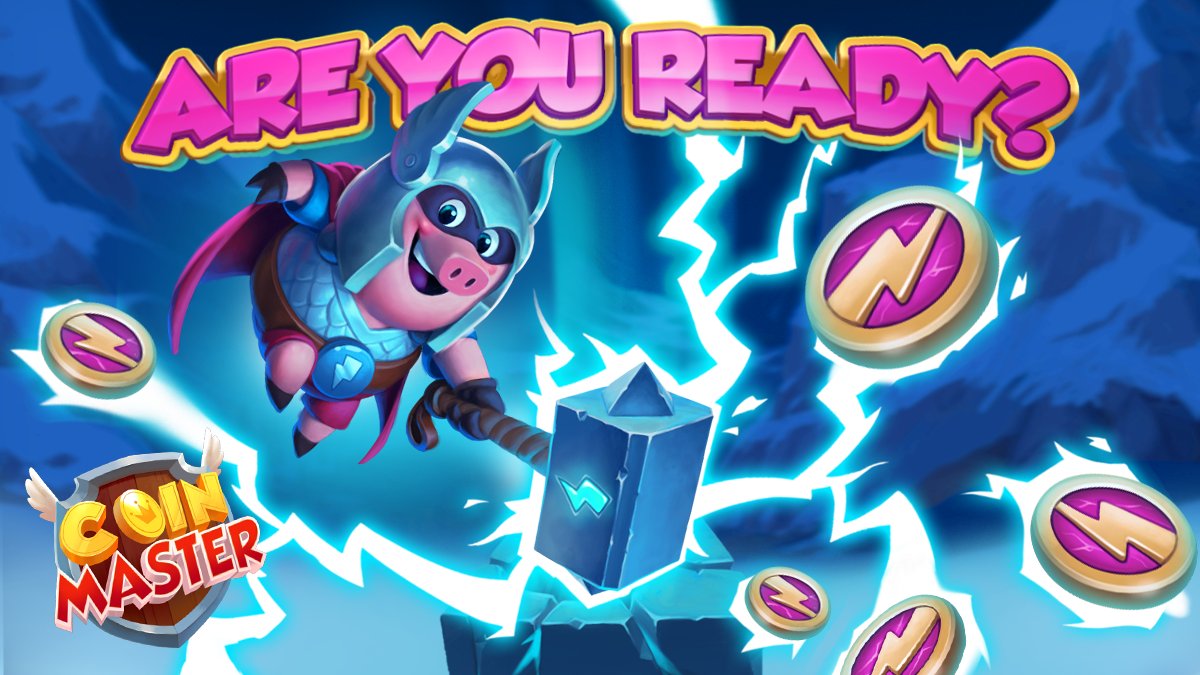 CoinMasterGame's tweet photo. Get ready Viking because we have something 𝗕𝗜𝗚 coming your way!! 
#RETWEET if you’re excited and for the chance to win 800 spins!! 🤩

P.S … Make sure you’re at village 120+ AND have the latest version of the game to gain access! https://t.co/Fv9LEGTg9z