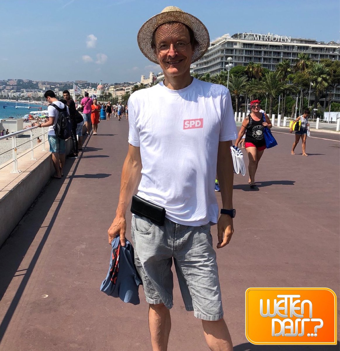 koesterfabian's tweet photo. Außenwette: Karl L. wettet, dass er in einer Stunde ganz Mallorca impfen kann https://t.co/PCz7ByNpSb