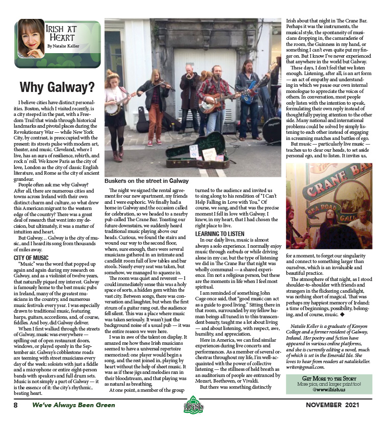 Irish at Heart: Why Galway? by @NatalieKeller  See this and all our stories, w LARGER Print, more pics & more text: iIrish.us #iIrish #IrishAmerican #Shenanigans #LiveMoreLifeBeMoreIrish