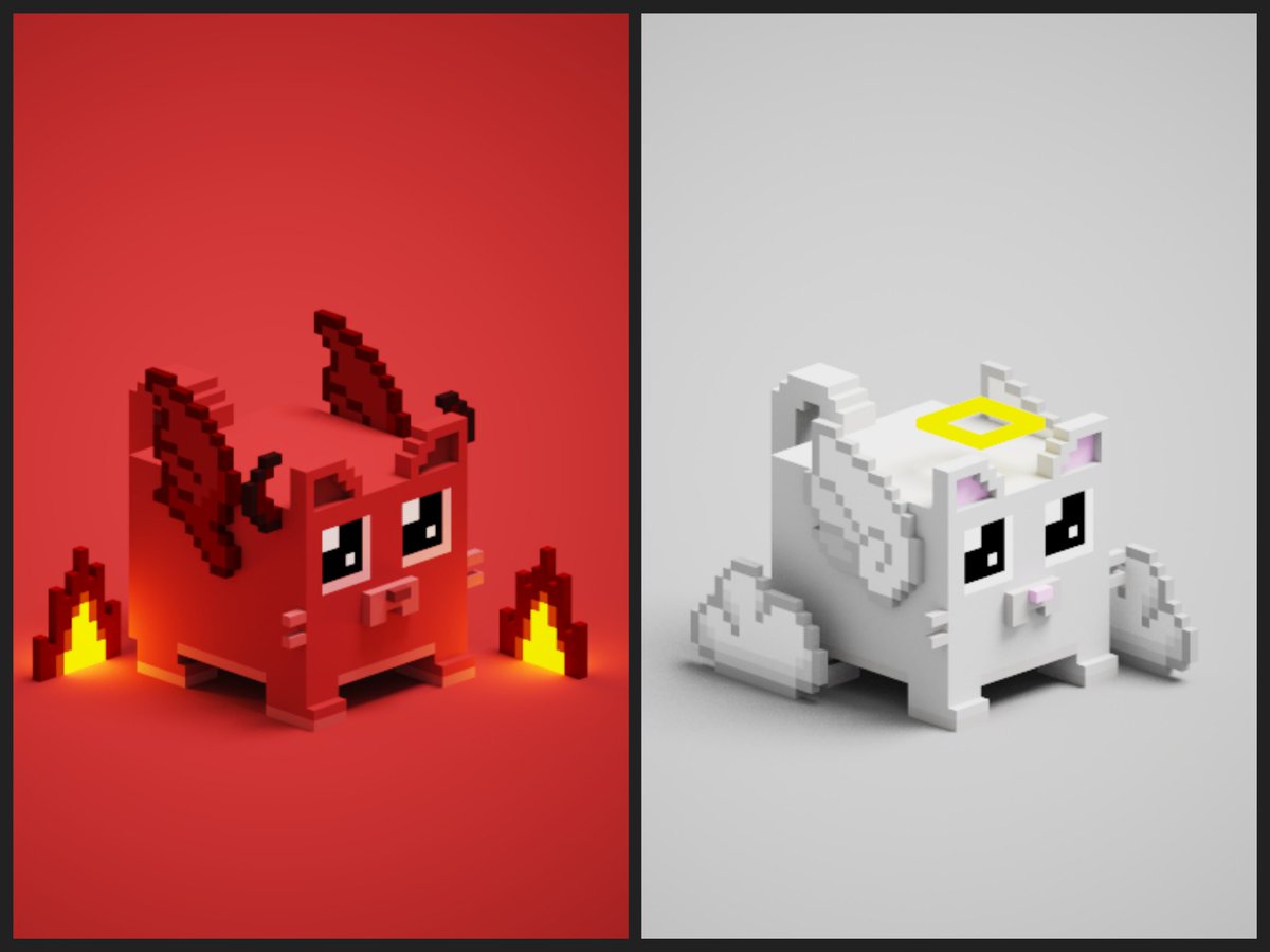 Satan Kitty and Angel Kitty successfully listed as Special Series with 700 Empire Token on <a href="/RealEmpireToken/">Empire Token</a>. Stay tune for more series and Cutie Kitties.

nft.empiretoken.world/collectable/sp…

#NFTCommunity #nft #nftcollector #nftart #angel #nftcollectible