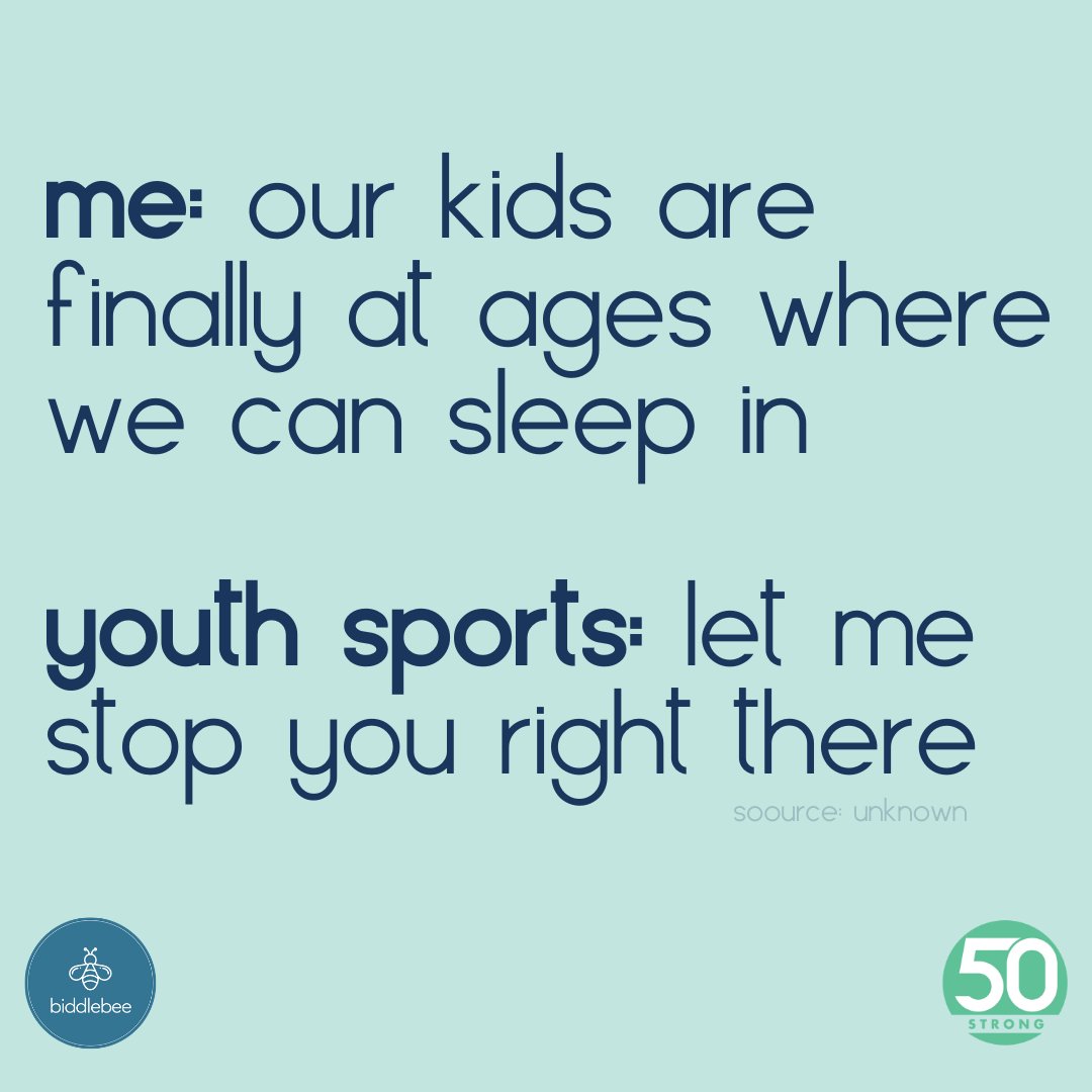 Be50Strong's tweet photo. Why does it have to be an 8am practice though? 😩
Reserve that time for kids who can drive themselves please and thank you. 🙌🏻
Signed -parents everywhere
#saturdayhustle #youthsports #kidlife #momlife #dadlife #SaturdayVibe #Be50Strong #50Strong #Biddlebee https://t.co/odEmwTIl6h