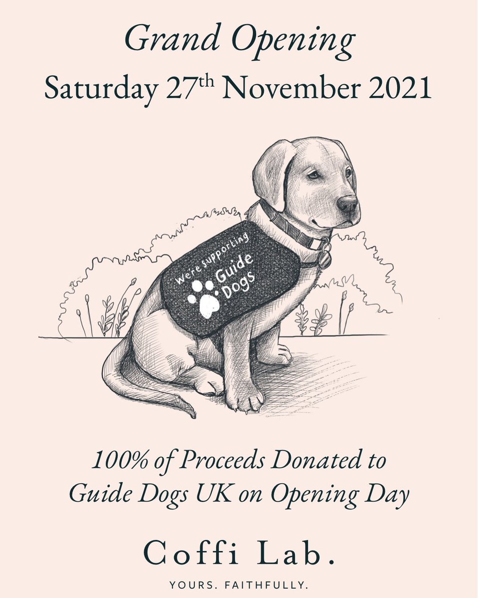 coffilab's tweet photo. ⭐️ COULD NOT BE MORE EXCITED TO BE OPENING COFFILAB LLANDAFF ON THE 27th NOVEMBER!! ⭐️ OPENING DAY SALES DONATED TO @guidedogsuk 🦮☕️🐾

#coffilab #llandaff #coffilabllandaff #cardiff #guidedogsuk #coffilabfamily #coffeeanddogs #coffeelover #coffee #specialitycoffeeshop https://t.co/SzzeT21pUa