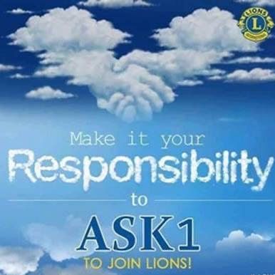 lionsclubsIrl's tweet photo. When was the last time that you asked someone to join your Lions Club? 
If we all asked just one person, our membership would double and just think how much more service we could provide in our communities.
#JustAsk #AskOne #WeServe #ServiceFromTheHeart #KindnessMatters https://t.co/veIEHxIaui