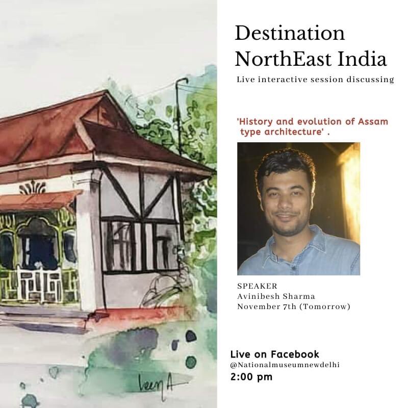 NMnewdelhi's tweet photo. The talk will trace the history& evolution of Assam type architecture: the early prototypes, patrons, influence of vernacular architecture and the Neo-Tudor, and explore the current issues related to the conservation of such houses'
Live On Facebook
#destinationnortheastindia https://t.co/rYrIsJgUXO