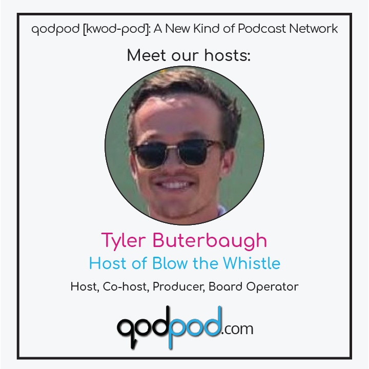 qodpod's tweet photo. Meet our host, Tyler Buterbaugh, at https://t.co/k0myj61TzD! #qodpod #podcast #podcasthost #podcastnetwork https://t.co/EIPtiSt6MJ