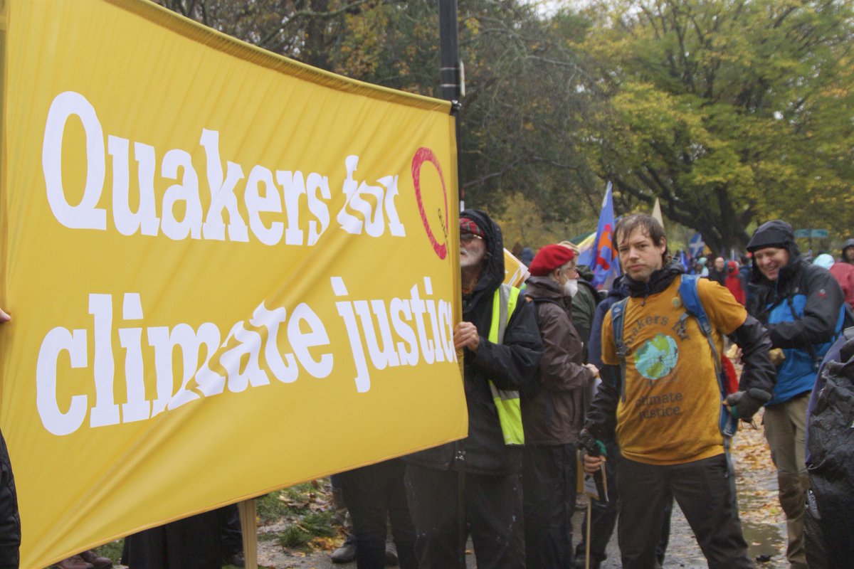 Oikoumene's tweet photo. People of faith joined hands and walked together with thousands of participants of the #COP26 march in Glasgow today. We have an obligation to care for each other + for our common home, the Earth for which we were entrusted to be caretakers. @ecocongregation @Greenanglicans #WCC https://t.co/Hsm8xHYnBq