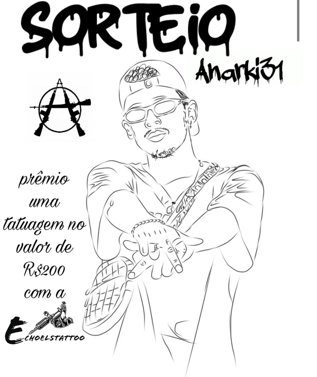 SamuelAnarchy's tweet photo. Tá rolando um sorteio insano no meu perfil  do Instagram @Anarki_031!! Uma tatuagem no valor de 250 reais!
Todas as regras estão na foto oficial do sorteio! Não fica fora dessa, o sorteio vai rolar dia 28\12 https://t.co/OY5TfAIyZH