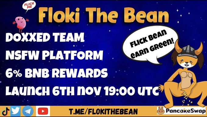 3088Shane's tweet photo. . @Flokithebean is launching within the hour!!!
Join the PARTY🎉 for the sleeper launch of the year🚀
👇👇👇👇
https://t.co/XJavXiJyLq
0⃣This is going to eat zeros’s0⃣
#flokithebean #FLOKI #memecoins #PancakeSwap #newtokenlaunch #BSCGem #bsc #flokiinu #BSCGems https://t.co/P9VQKxXitl