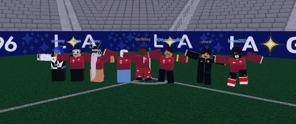 FFIakey's tweet photo. Qatar 4 - 1 Somalia
We did extremely well I would call myself a super sub coming on in the 15th minute and scoring 3 then assisting 1 it was a great game and we're in the Finals! GG.
#Roblox #Qatar2022 https://t.co/OijfajRyc3
