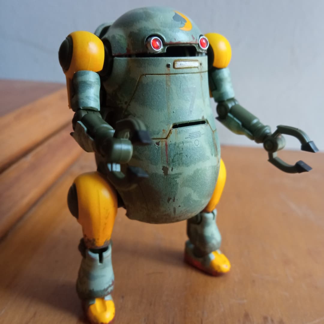 Kaek_art's tweet photo. Custom painted Mechatro 1/35, finished! #mechatro #mechatrowego #hasegawa #modelkitpainting https://t.co/FnZCBflWQ0