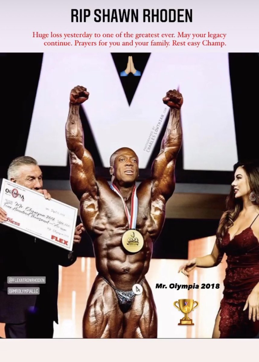 JeniemeKim's tweet photo. RIP Champ 🏆 @FlexatronRhoden https://t.co/Um3xhxVeTO