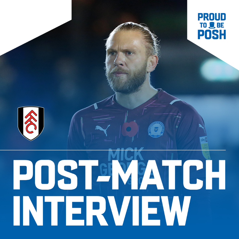 theposh's tweet photo. 🎥 Goalkeeper Dai Cornell reflected on a good performance that yielded no points as Fulham leave PE2 victors thanks to a late second half header from the country’s top scorer.
#pufc #PETFUL