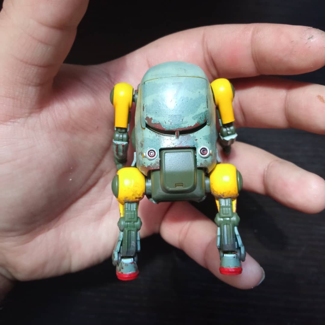 Kaek_art's tweet photo. Custom painted Mechatro 1/35, finished! #mechatro #mechatrowego #hasegawa #modelkitpainting https://t.co/FnZCBflWQ0