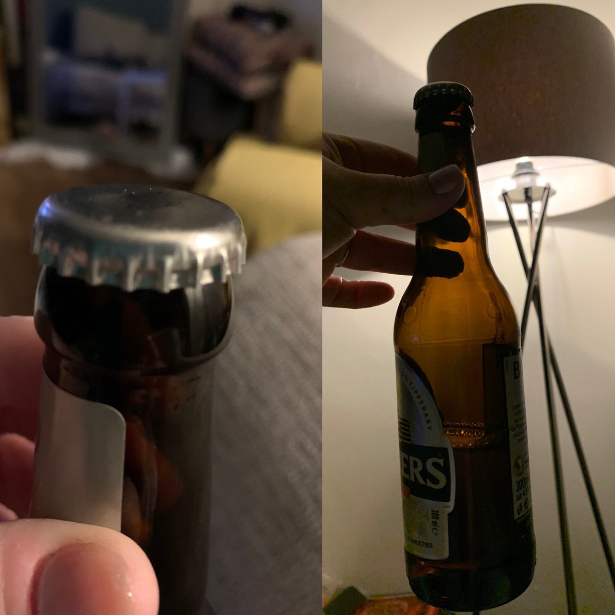 aisoburke's tweet photo. @BulmersIreland after a hard days work, I sat down to enjoy an icy cold bummers light long neck, only to discover….. it is half empty but perfectly sealed 🤔 is this to get around the price per unit changes or someone sneaking a sip during bottling?? https://t.co/gWezAw7FCG