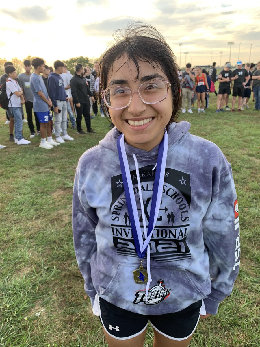 Senior Esperanza Trejo finished 9th overall at 6A State!! SP also earned 1st Team All State Honors!! And SP WILL compete in the OK vs AR All Star Race next weekend in Rogers!! So Proud of you SP!