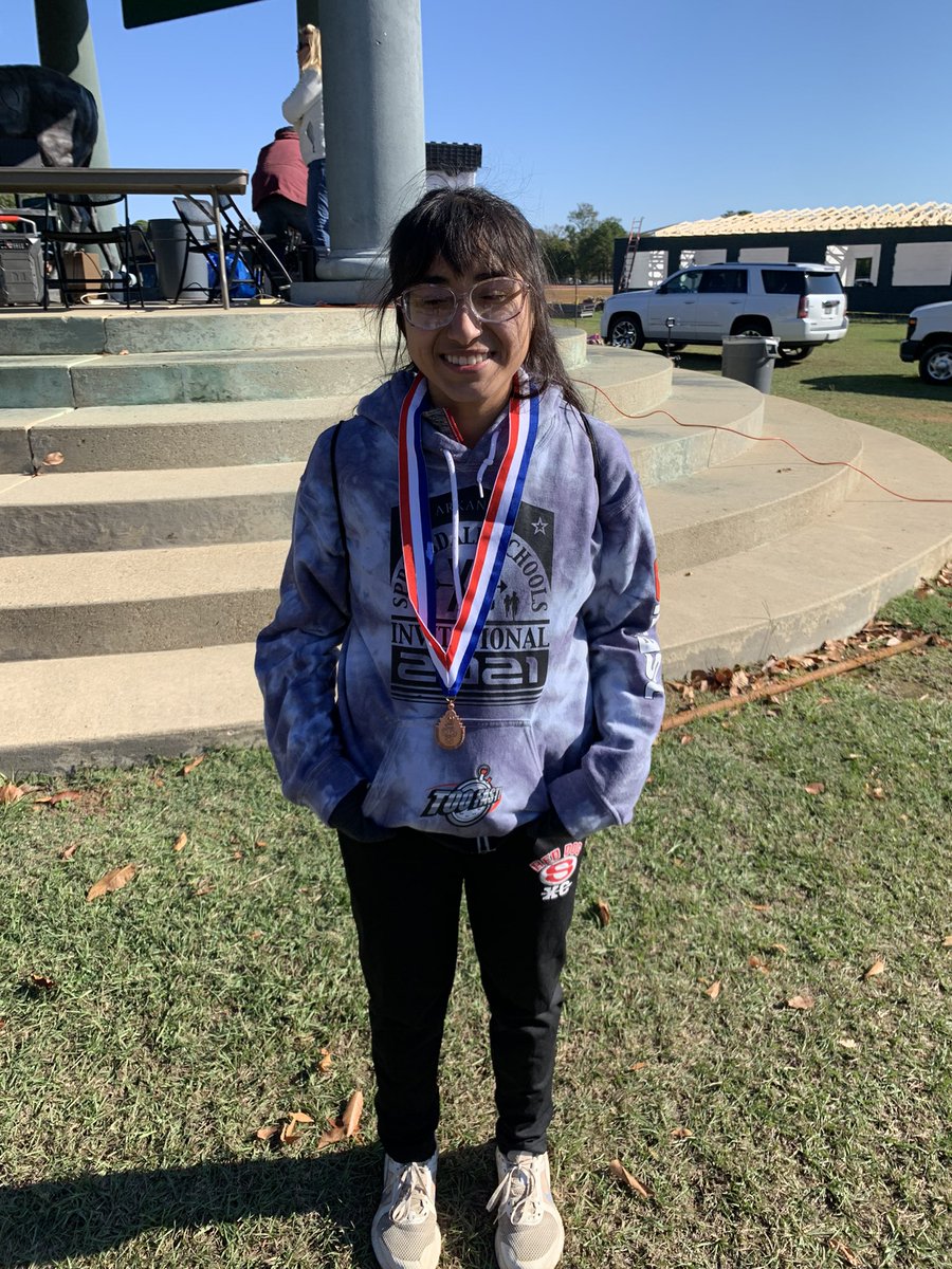 RedDogXCTF's tweet photo. Senior Esperanza Trejo finished 9th overall at 6A State!! SP also earned 1st Team All State Honors!! And SP WILL compete in the OK vs AR All Star Race next weekend in Rogers!! So Proud of you SP! https://t.co/OalkZkUsYh