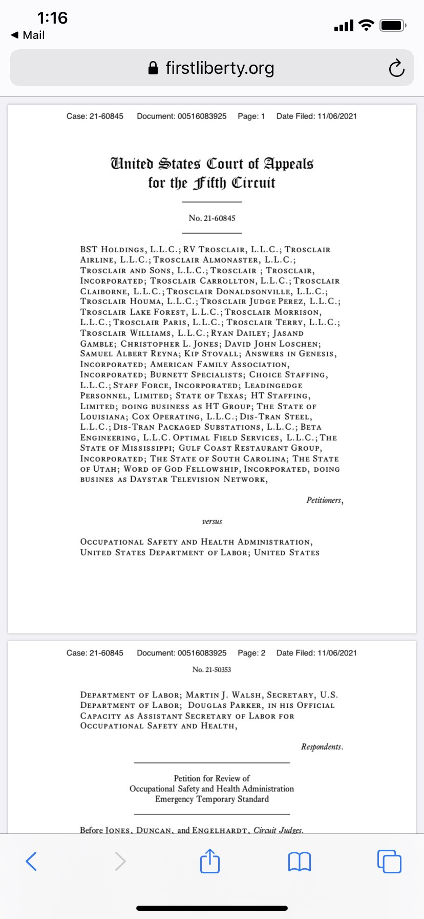 Shannon Bream on Twitter "BREAKING 5th Circuit temporarily blocks