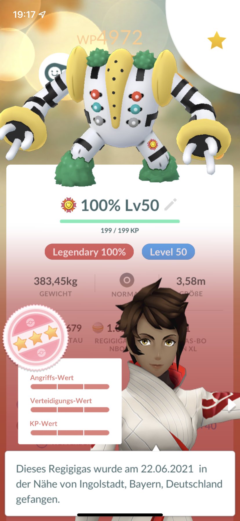 PERFECT IV REGIGIGAS FROM A LUCKY TRADE LETS GOOOO : r/pokemongobrag