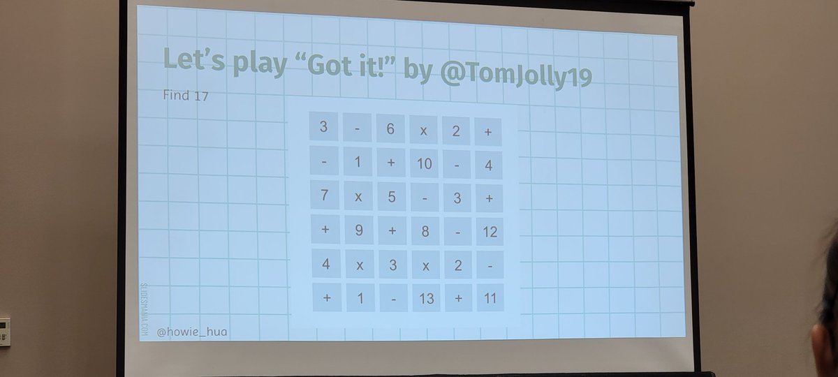 robertkaplinsky's tweet image. How many ways can you make 17?  Cool activity shared by @howie_hua and created by @TomJolly19. #cmcmath @CAMathCouncil